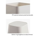 thumbnail image 3 of Kitchen Garbage Bin Trash Can Wastebasket Large Opening Square Capacity Square Rubbish Lightweight Rubbish Container Bathroom Household Gray, 3 of 9