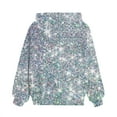 thumbnail image 5 of Mercatoo Teen Girls 𝐒parkle Hoodies Cute Sequins Cotton Glitter Pullover Sweatshirts with Pockets Kids Oversized Soft Clothes, 5 of 5