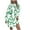 Green, variant on Sakmal Graphic Dresses for Women 2024 Casual Spring Pleated Comfort Fit Long Sleeve Black Mid-Length Shift Dress