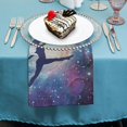 thumbnail image 4 of Werpe Galaxy Polyester Dinner Napkin for Dining Table Kitchen Party Housewarming Decor, Farmhouse Party Dining Table Decor, Pack of 6 2 PCS, 4 of 7