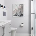 thumbnail image 7 of Zen Wall Art Bathroom Pictures Wall Decor Zen Paintings Canvas Pebble Stone Spa Artwork Grey Blush Modern Home Decorations for Meditation Spiritual Yoga Bedroom Living Room 16"x20", 7 of 7