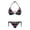Boho Geometric Print, variant on Gothic Skull Spiderweb Print Ladies Two Piece Bikini Swimsuit Set Halter Tie Side Bathing Suit Removable Pads Premium Stitching