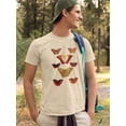 thumbnail image 2 of Butterflies Displayed. I T-Shirt Men -Vision Studio Designs, Male Large, 2 of 4