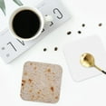 thumbnail image 5 of Disketp Tortilla Funny Coasters,4 Pcs Leather Coasters With Holder, Perfect Housewarming Hostess Gifts,Protect Furniture From Water Marks Scratch, 5 of 9
