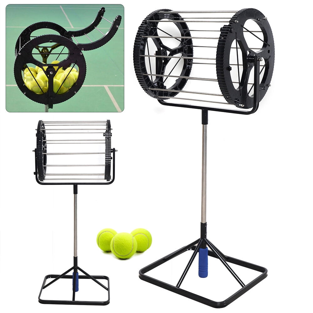 2 in 1 Tennis Ball Collector Automatic Tennis Training Ball Picker With Handle for Tennis Training Grounds, Professional Tennis Court