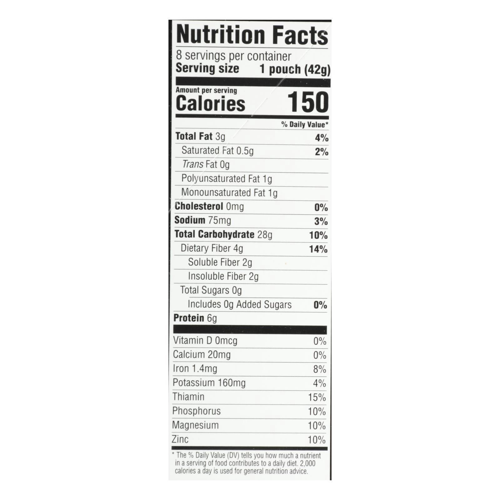 Better Oats Organic Instant Multigrain Hot Cereal - Bare - Case of 6 - 11.8 oz.