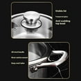 thumbnail image 4 of Yuarrent Olla caldo de acero inoxidable con base unida por impacto plateada, estufas de inducción, ollas de acero inoxidable Cocina y Comedor, 4 of 6