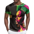 thumbnail image 1 of Tops para hombre, blusas y camisas de manga corta con cuello redondo para hombre Camisa de manga corta estampada para hombre Top/camisa de manga corta con cuello redondo Tops para hombre, 1 of 4