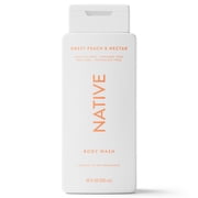 Native Body Wash for Women & Men, Sulfate Free, Sweet Peach & Nectar, 18 fl oz