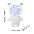 thumbnail image 3 of EGNMCR Home Appliances Mini Fan USB Rechargeable Portable Handheld Fan Plastic Fan, 3 of 6