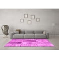 thumbnail image 3 of Ahgly Company Indoor Round Patchwork Pink Transitional Area Rugs, 4' Round, 3 of 4