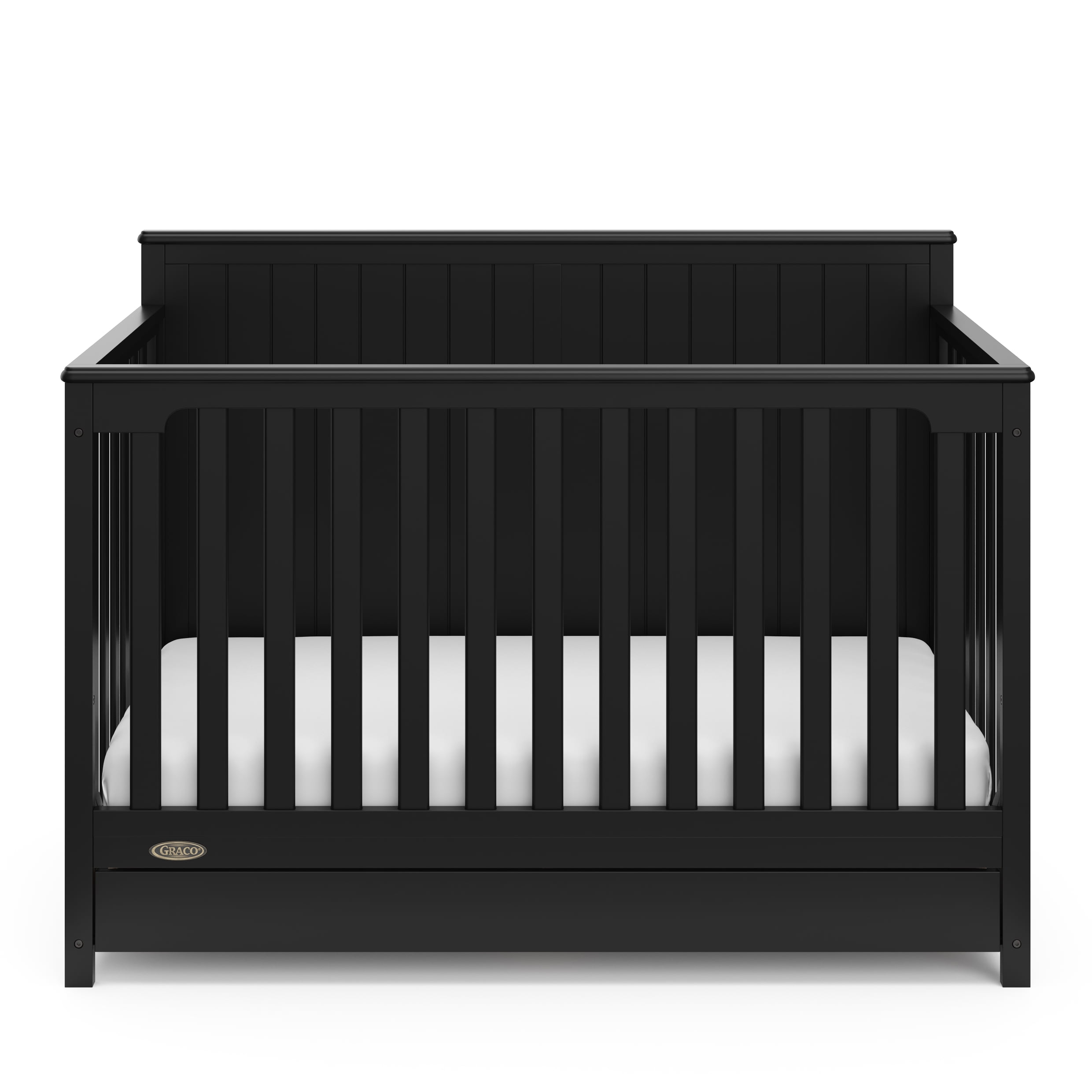 Graco Hadley 5-in-1 Convertible Baby Crib with Drawer, Black