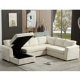 thumbnail image 2 of 110.75" Sectional Sofa, Oversized Modular Sofa, Chaise Storage, Modern U Shaped Couch, Upholstered Sofas, Chenille, Crystal Button, Living Room, Apartment (Beige), 2 of 11