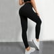 thumbnail image 3 of Gibobby Pantalones deportivos Pantalones Deportes transfronterizos de yoga Pantalones Color Medias sólidas sin costuras para mujer Pantalones de yoga musculares(Negro， M), 3 of 5