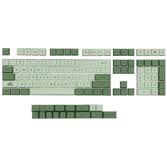 Matcha 124 Keys XDA PBT Dye Sublimation Keycaps Set for Mechanical Keyboard