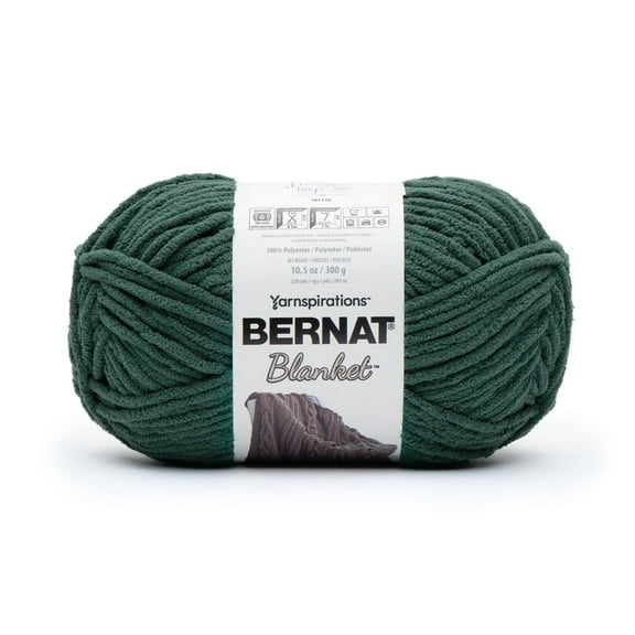 Bernat® Blanket™ #6 Super Bulky Polyester Yarn, Deep Sea 10.5oz/300g, 220 Yards