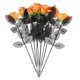 thumbnail image 1 of Decoraciones de Halloween Allinless 10 piezas flor rosa forma globo ocular, 1 of 3