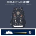 thumbnail image 5 of FORMRS Unisex School Backpack 17" Student Travel Bag with Laptop Compartment, Black Halloween Dancing, 5 of 7