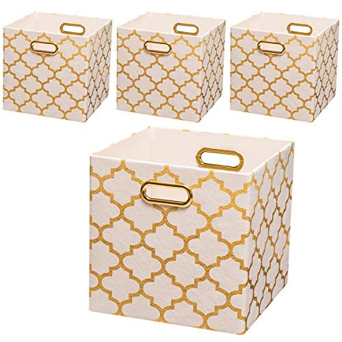 Organization storage Empty pocket basket gold linen storage for the whole house hides pot decoration veronpiotcreation