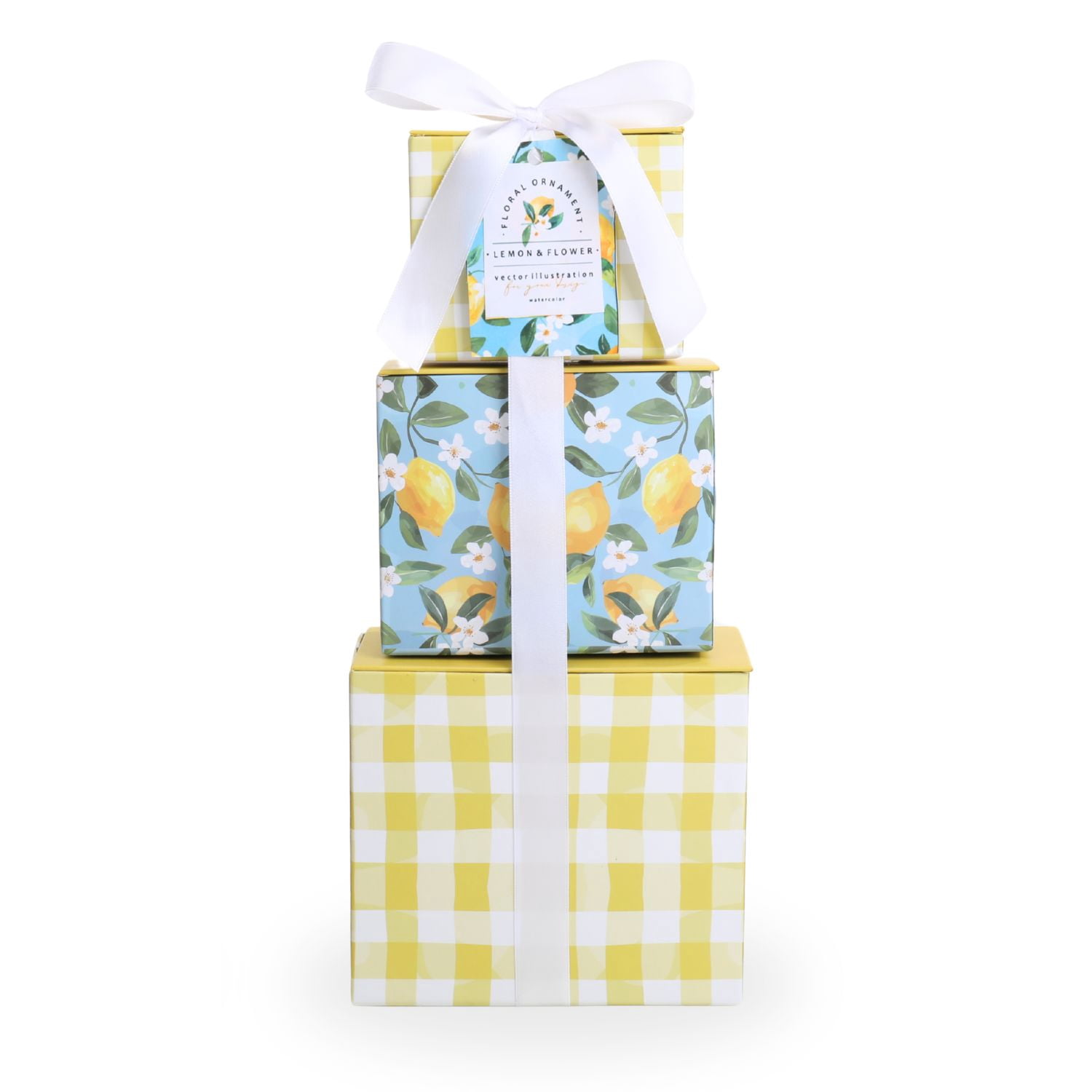 ALder Creek Gift Baskets Lemon Twist 3-High Tower (4 Pieces)