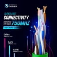 thumbnail image 6 of Cat6A Riser Cable 1000ft – 100% Solid Bare Copper, 23AWG UTP, 750MHz, Bulk Ethernet Cable, Green, 6 of 7
