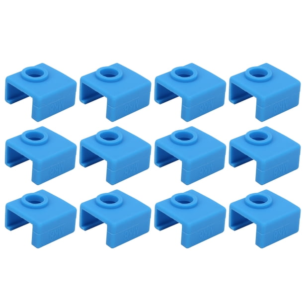Accesorio de impresora D, 12 piezas de calcetines de silicona, bloque calentador de aluminio, cubierta de bloque calentador de calcetines de silicona, tecnología innovadora VoborMX herramienta