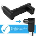 thumbnail image 4 of Right Angle USB C 90 Degree Adapter Up Down (4 Pack) Cellularize 40Gbps Type C Male to Female Extender 8K@60Hz Video 100W Thunderbolt 4/3 Data for Steam Deck Switch Notebook Tablet and Mobile Phone, 4 of 6