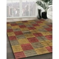 thumbnail image 2 of Ahgly Company Indoor Rectangle Abstract Fire Brick Red Checkered Area Rugs, 8' x 10', 2 of 6