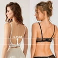 thumbnail image 6 of Women's Low Back Bra Sexy Push Up Comfort Seamless Lace Deep V Backless Bra, 6 of 8