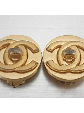 Pre-Owned Chanel Brooch Coco Mark Turn Lock Gold Ladies (Good) 