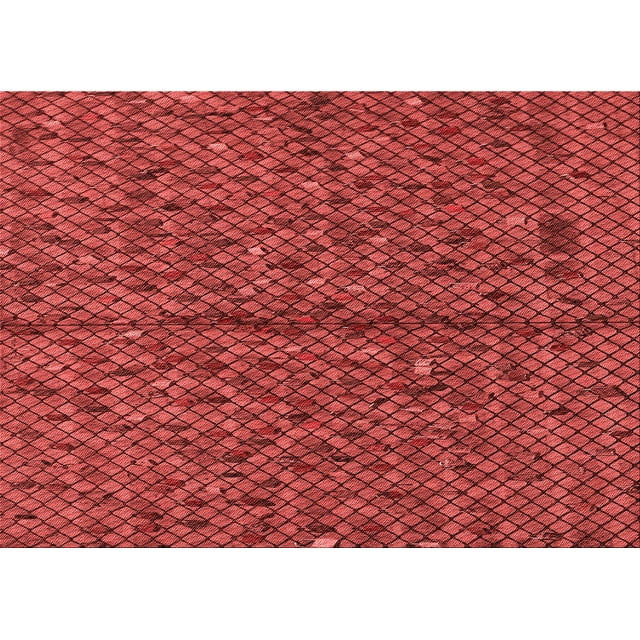 Ahgly Company Tapis Rectangulaire Lavable en Machine Intérieur Transitionnel Rouge Tomate, 7 Pieds x 9 Pieds