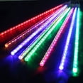 thumbnail image 4 of Nieve que cae gota de agua Carámbano Luz de jardín Impermeable Fiesta de vacaciones Boda LED Luz de lluvia Enchufe de EE. UU. 8 tubos 50 cm sidaley HA2465-09B, 4 of 6