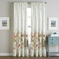 thumbnail image 2 of CHF Watecolor Floral Indoor , 100% Polyester , Light Filtering Single Panel Rod Pocket , Spice , 50"x95", 2 of 3