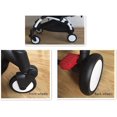 thumbnail image 4 of (1 par delantero) ruedas de goma reemplazo cochecitos de bebé ruedas delanteras/traseras accesorios para carrito Yoya Vovo, 4 of 5