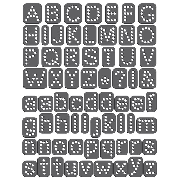 Magnetic Rhinestone Template(s) - FONT - ARIAL 1"