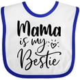 thumbnail image 3 of Inktastic Mama is My Bestie Boys or Girls Baby Bib, 3 of 4