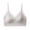 Gray, variant on Women's Contrast Lace Triangle Bralette, V-Neck Scalloped Edge Wireless Bra, Elegant Sexy Lingerie for Daily Wear,