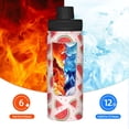 thumbnail image 5 of Fotbe Watermelon Pattern 18 Oz Sports Insulated Kettle Vacuum Cup Stainless Steel Travel Mug Cup Thermal Flask,Insulated Kettle for Cycling Gym Basketball Outdoor, 5 of 7