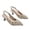 Beige, variant on Womens Adjustable Slingback Kitten Heels, Pointed Toe Mid-Low Heel, Cute Knitted Slip On Work Pumps Dress Shoes for Work Wedding Everyday Parties(Beige,5.5)
