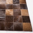 thumbnail image 3 of SAFAVIEH Studio Leather Kynaston Geometric Runner Rug, Brown/Beige, 2'3" x 5', 3 of 7