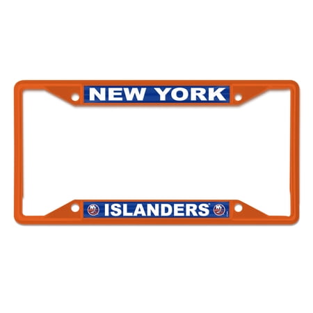 WinCraft New York Islanders Chrome Colored License Plate Frame