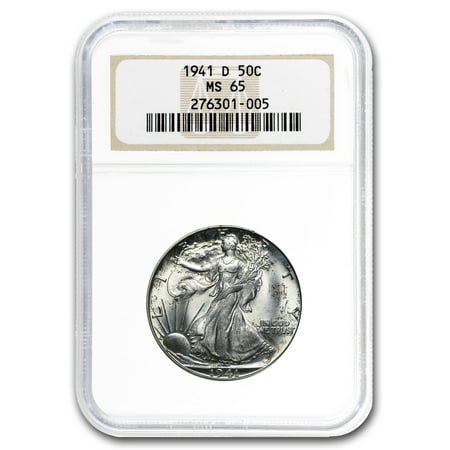 1941-D Walking Liberty Half Dollar MS-65 NGC (Toned)