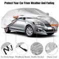 thumbnail image 4 of 163x67x59 inches Universal Car Cover for Sedan Waterproof Indoor Outdoor All Weather Full Auto Cover Sun UV Snow Dust Resistant Protection Cover, Size S, 4 of 10