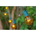thumbnail image 3 of 2 Pcs Outdoor String Lights Globe String Lights 1.5 Inch E12 Bulbs 25 Foot Green Wire C7 Strand Yellow, 3 of 3