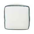 thumbnail image 6 of LR Home Medium Striped Indoor/Outdoor Square Pouf, White/Pink, 20" x 20" x 20", 6 of 10