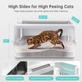 thumbnail image 4 of WoofiGo Stainless Steel Cat Litter Box with Lid XL Metal Litter Box for Big C..., 4 of 7