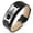 Silver Black, variant on Metaljc Leather Medical Alert ID Bracelet for Men, Engraved Eliquis, Adjustable 6.1-8.1 in