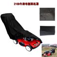 thumbnail image 1 of 1Pack Black Fitted Design Lawn Mower Cover for Riding Lawnmower 48x18.5x13.5 Inches, 1 of 8