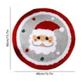 thumbnail image 3 of Luoshdecor Christmas Round Rugs ,15.7 in Holiday Plush Santa Spiral Stripe Decoration Carpet for Xmas Livingroom Bedroom Indoor Decoration, 3 of 8