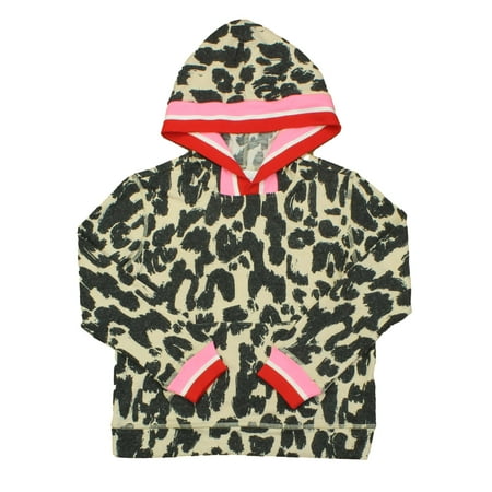 

Pre-owned Rockets Of Awesome Girls Tan | Black | Pink Hoodie size: Big Girl
